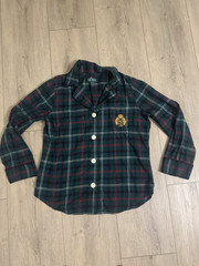 Lauren Ralph Lauren Men’s Green Plaid Long Sleeve Point Collar Button-Up Shirt M