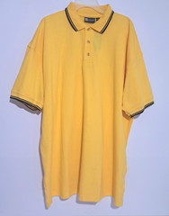 Blue Generation Shirt Men’s size 3XL Polo Yellow Stain Release Collared Golf NWT