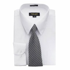 Men’s Dress Shirts With Matching (Random design) Tie Set Cotton-Blend Shirt Set