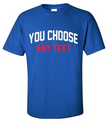 Custom Sports Jersey T-Shirt with YOUR TEAM NAME any text league practice parent