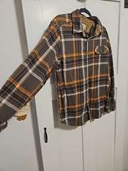 Legendary Whitetails Buck Camp Rustic Outdoor Plaid Flannel Shirt Mens Medium