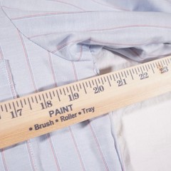 Beau Brummel Vintage Button Up Dress Shirt Stripe Pinstripe Made in USA Cotton