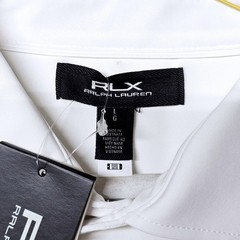 RLX Ralph Lauren Polo Shirt Men’s Large White Short Sleeve Wicking Stretch Golf