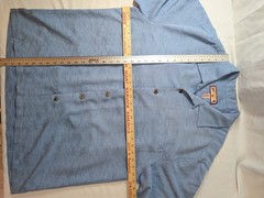 VTG Caribbean Joe Men’s Hawaiian Tropical Shirt Size XL Cork Buttons Loop Collar
