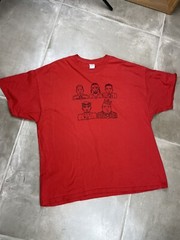 Rap Hip Hop Shirt Adult XXL Red Tupac Snoop Jay Z Biggie Nas Streetwear Mens