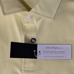 Holderness & Bourne The Hunter Polo Citron & White Golf Shirt Mens XXL NWT Soft