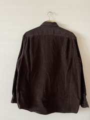LL Bean Brown Corduroy Button Down Shirt Men’s Size M⁠