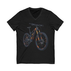 Shred the Trail MTB V-Neck Tee Unisex Made in USA