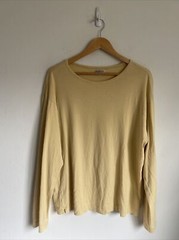 Knickerbocker New York City Long Sleeve T Shirt Size Large Yellow Casual