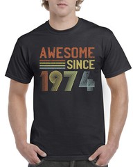 Mens 51st Birthday Gifts For Him T Shirt 51st Present 51 Years Old Born In 1974