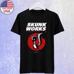Lockheed Martin Skunk Works Men’s Black T-shirt Size S-5XL