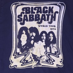 Black Sabbath World Tour 1978 Graphic Band Tee XL Navy