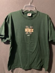 Vintage 90’s Nike Hunter Green Tshirt Middle Swoosh USA Tags Size Large