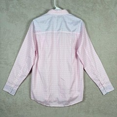 Huk Santiago LS Fishing Shirt Mens Small Pink Check NXTLVL Performance NEW