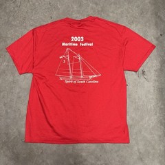 Vintage 2003 Charleston Maritime Festival Sailing Carolina Shirt Size Large