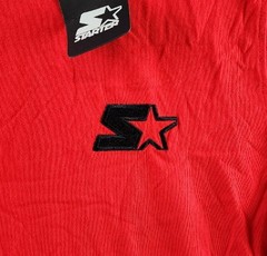 Starter Classic-Fit Embroidered Logo Graphic T-Shirt Men’s L Red Short Sleeve
