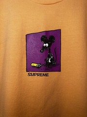 SUPREME Mouse Rat Cigarette Shirt Orange Streetwear Skate Skateboard SS21 M