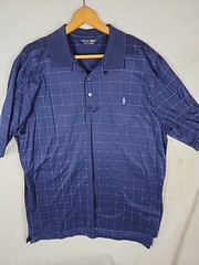 Polo Golf Ralph Lauren Polo Shirt Men’s Sz XL Navy Geometric Block Short Sleeve