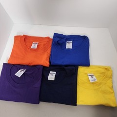 Men’s Cotton Short Sleeves T-Shirt (Lot Of 5) Mix Color Lot Jerzee yellow,org,