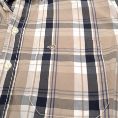 Camel Active Vintage Plaid Cotton Button-Up Shirt For Men, Long Sleeve, L