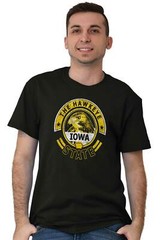 Iowa The Hawkeye State Student Game Souvenir Adult Short Sleeve Crewneck Tee