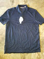 Nwt Mens Perry Ellis Portfolio Luxe Polo Shirt Short Sleeve Indigo Blue M 2XL