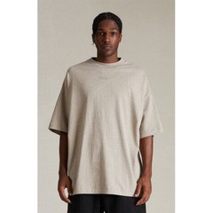 Fear of God Essentials Mock Neck Oversized T Shirt Beige Mens Size L