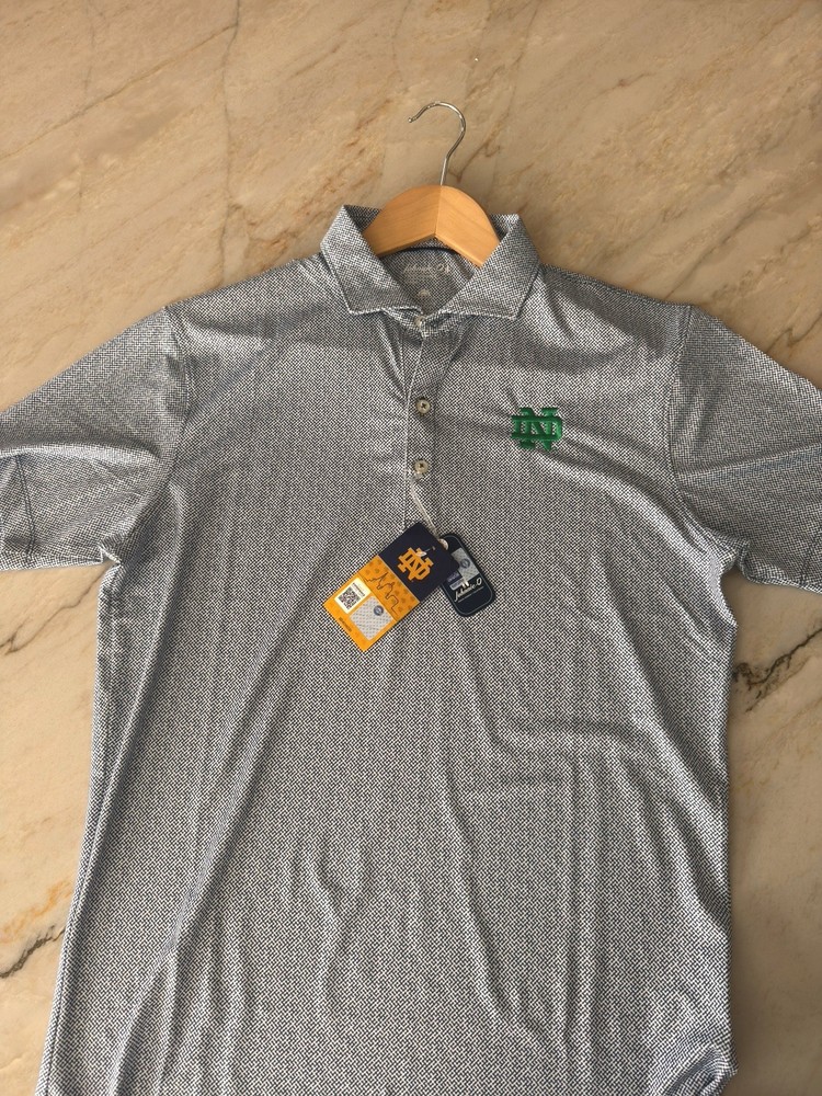 Johnnie O Men’s Notre Dame Hinson Jersey Performance Polo Navy Size small NWT