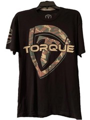 Torque Woodland Camo Shirt Tshirt Black sz Medium Men’s