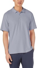 Men’s Kirkland Signature Performance Polo Shirt UPF 50+ Gray S M L XL XXL NWT