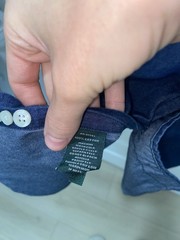 Lauren Ralph Lauren Classic Fit Blue Denim Button-Down Shirt Pockets L