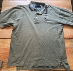 Vintage Tommy Hilfiger Golf 2002 U.S. Open Bethpage Black Green Polo Shirt M
