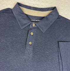 Rodd Gunn Polo Shirt Sports Fit Mens Large Blue Australian Cotton Preppy Classic