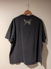 Vintage Tapout XXL MMA All Over Print T-Shirt Y2K Black Graphic Tee Wrestling