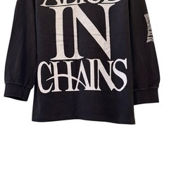 Vintage Alice In Chains Wonderland Black Long Sleeve 90s Band Sz L Shirt REPRINT
