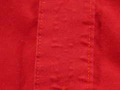 Omega Italy Dress Shirt 3XL Red Button Up Points Long Sleeve Pocket EUC