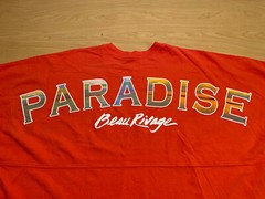 PARADISE Beau Rivage Hotel Casino Spirit Jersey NEW Long Sleeve Shirt L Orange