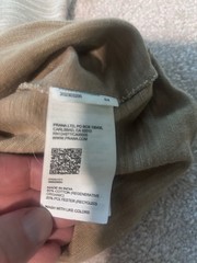 prAna Men’s Long Sleeve Ronnie II Crew Shirt In taupe Size small