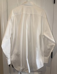 Peter Millar Dress Shirt L White Texture Crown Collection LS Button Front