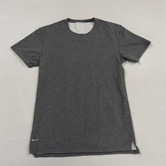BYLT Shirt Mens Medium Gray Solid Basic Crew Scoop Hem Tagless T-Shirt Tee