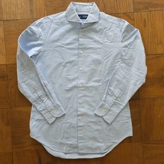 LNWOT KAMAKURA Made in Japan 225 Liberty Oxford Cutaway BD Shirt Blue 15.75 L