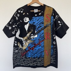 Vintage 1992 Stevie Ray Vaughan T-Shirt Mens XL AOP 90s Tour Rock Band Music Tee