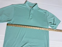 Jamaica Jaxx, Stripes, 1/4 Buttoned, Collared, Green, Male, Large