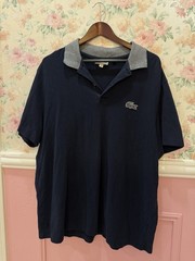 Lacoste Men’s Short Sleeve Blue Polo Shirt 3XL