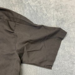 Dickies Utility Shirt Mens Medium Black Dual Chest Pockets Short Sleeve Workwear