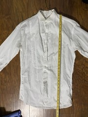 Giorgio Armani Tuxedo Dress Shirt White Mens 15.5 – 32/33 Designer French Cuffs