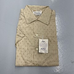NOS Vintage 60s Puritan Beige Pattern Rayon Loop Collar 1960s True Vintage