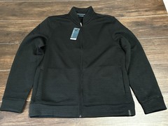 Perry Ellis Men’s Black Bomber Jacket Size Large