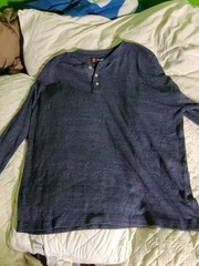tradition long sleeve Henley size 2X