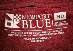 Newport Blue Shirt Mens Medium Red American Built Chevrolet Graphic Tee